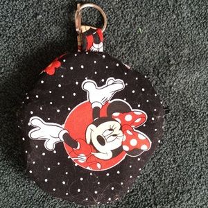 Minnie Mouse quilted keychain